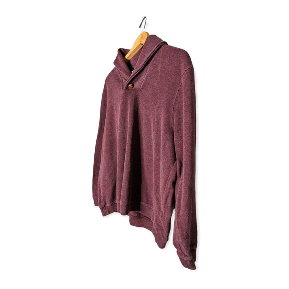 Tasso Elba Long Sleeved Maroon Top Size XXL - Picture 5 of 10